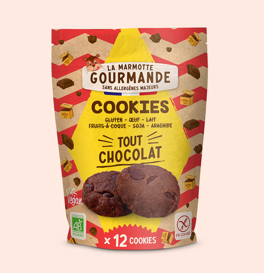 cookies sans gluten chocolat