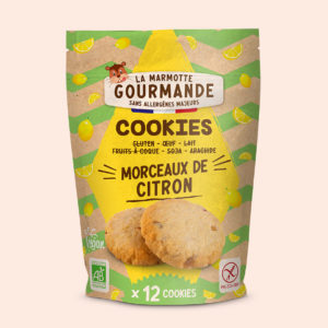 Cookies bio morceaux de citron