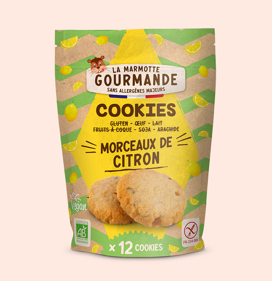 cookies sans gluten citron