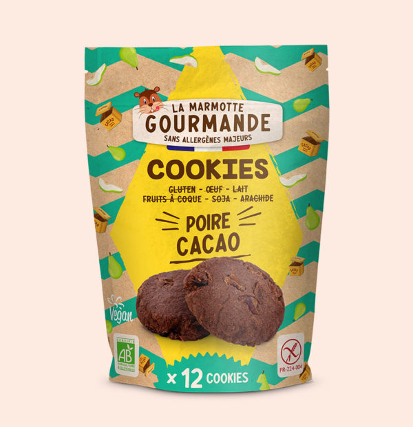 cookies sans gluten poire chocolat