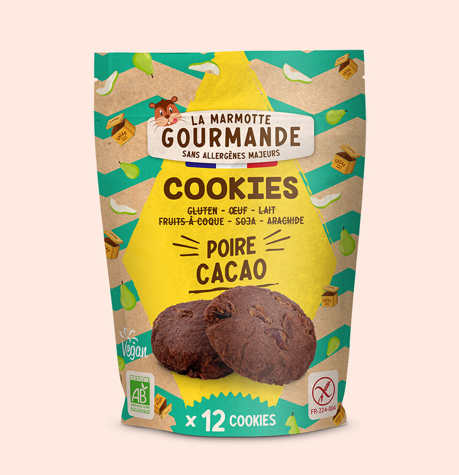 cookies sans gluten poire chocolat
