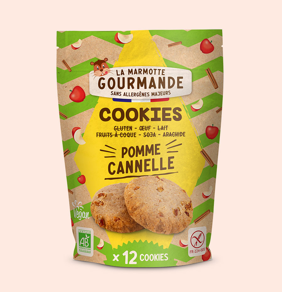 cookies sans gluten pomme cannelle