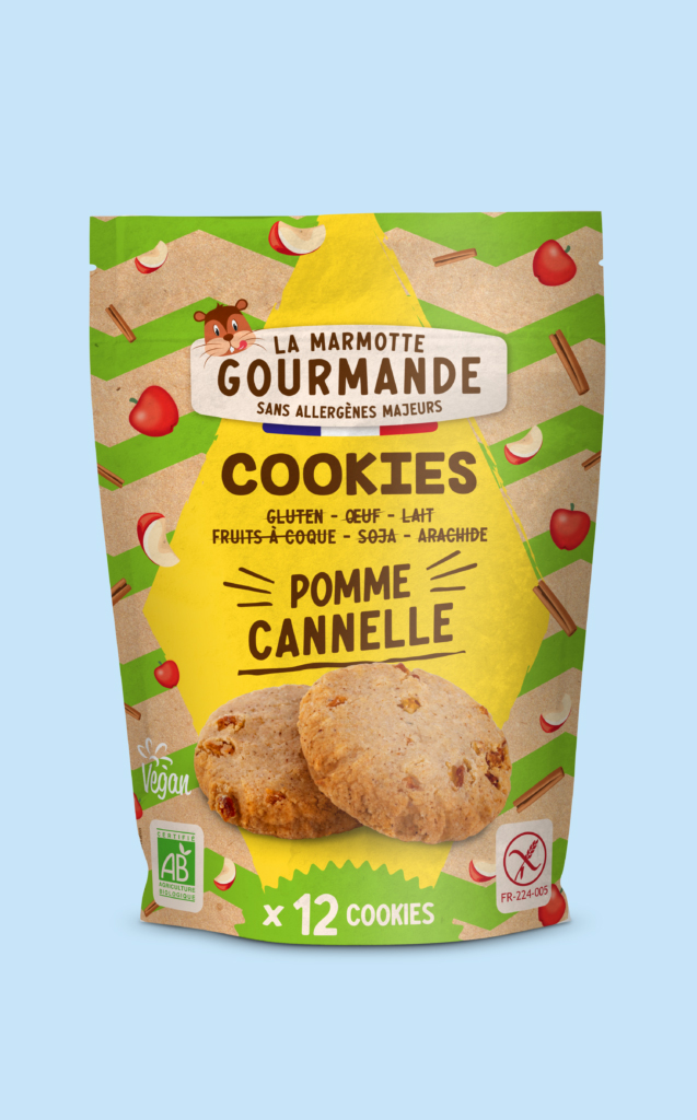 Cookies bio pomme cannelle