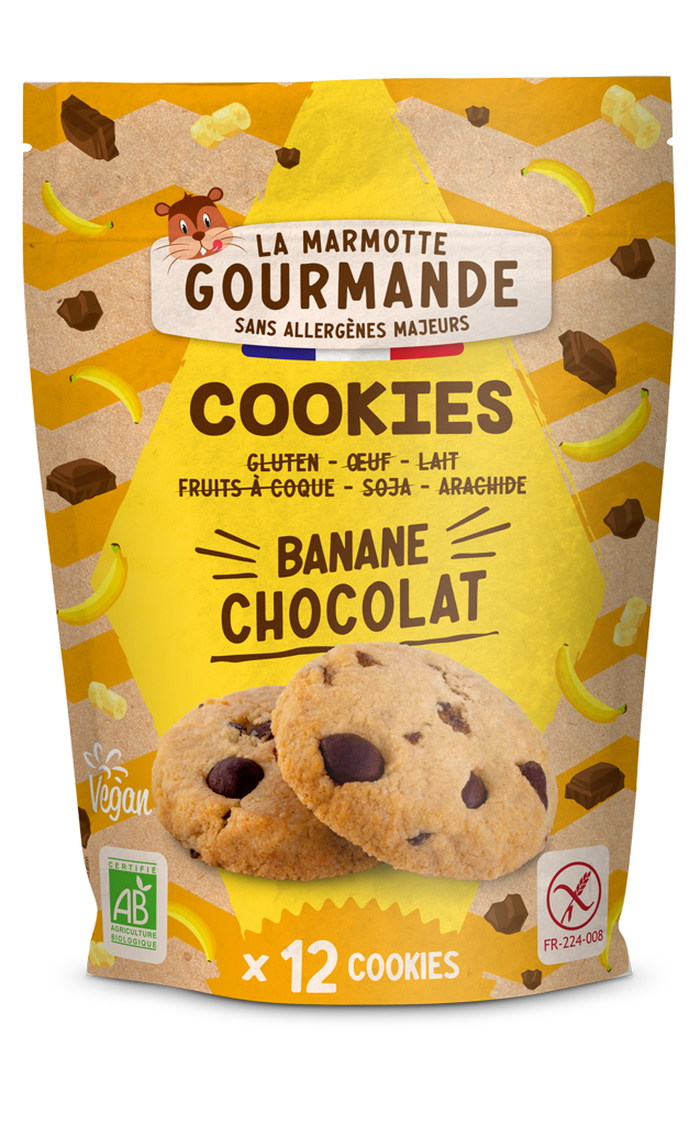 Cookies bio banane chocolat
