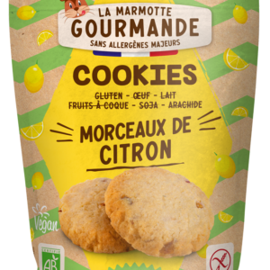 Cookies bio morceaux de citron