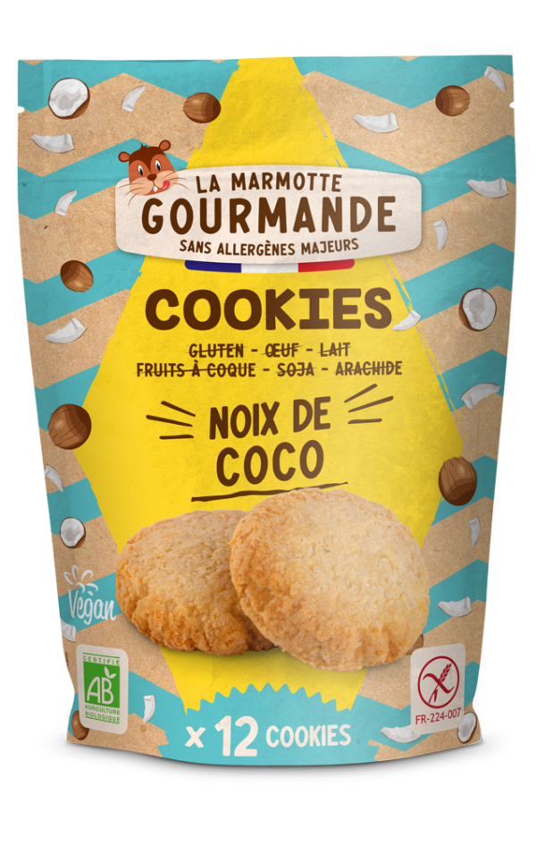 cookies sans allergènes noix de coco