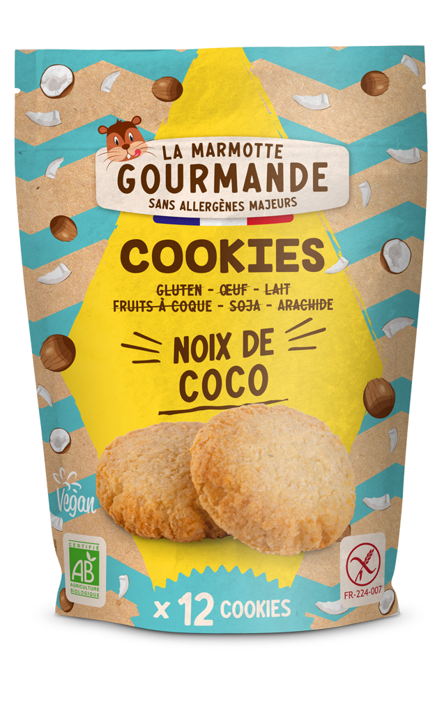 cookies sans allergènes noix de coco