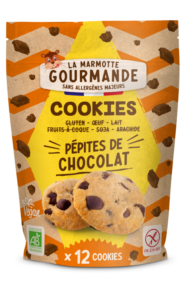 Cookies sans allergènes pépites de chocolat