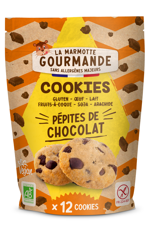 Cookies sans allergènes pépites de chocolat