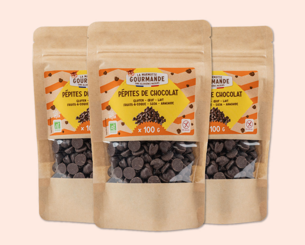 pépites chocolat sans lait