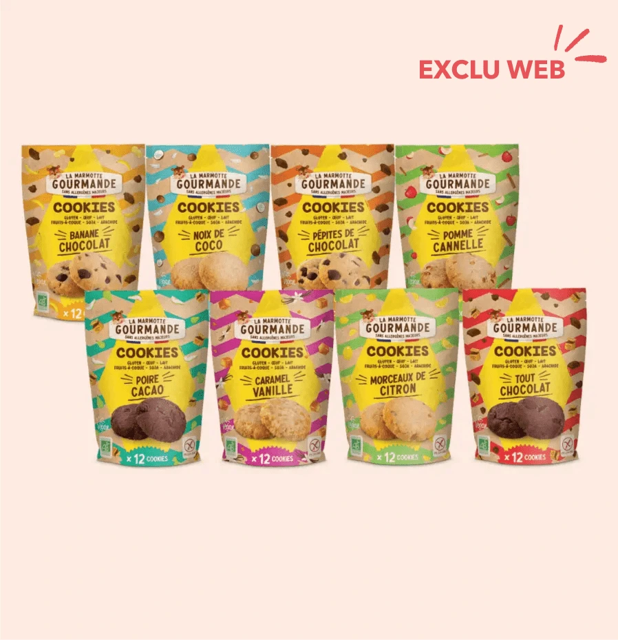 Pack découverte cookies sans allergènes