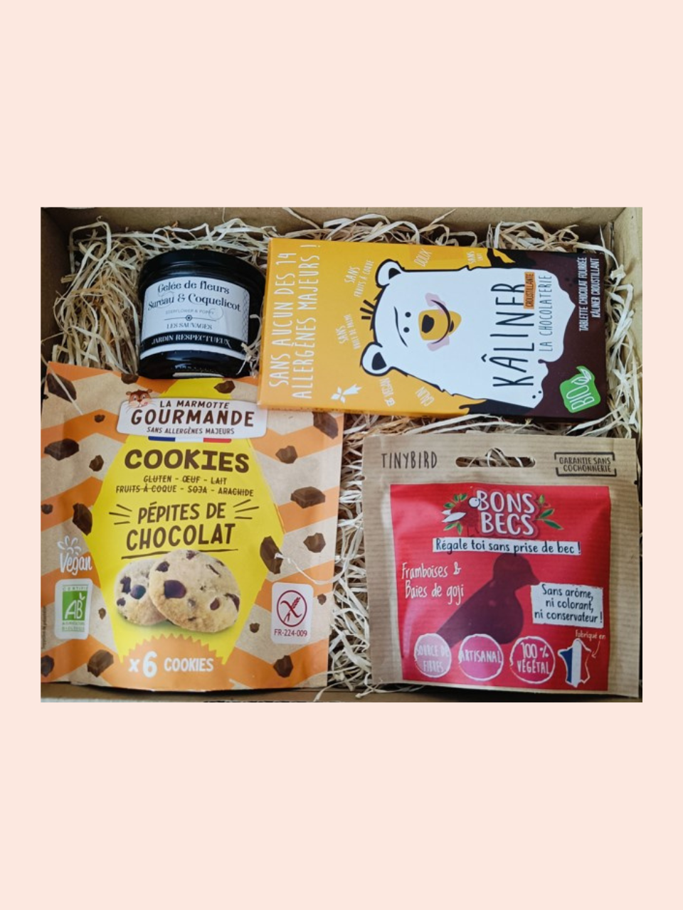 coffret cadeau gourmand sans aucun allergène majeur
