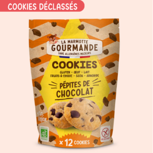 Cookies bio pépites de chocolat déclassés (oubli de poudre à lever !)