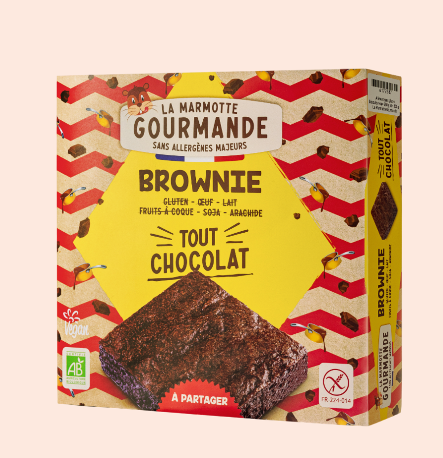 brownie sans gluten chocolat à partager