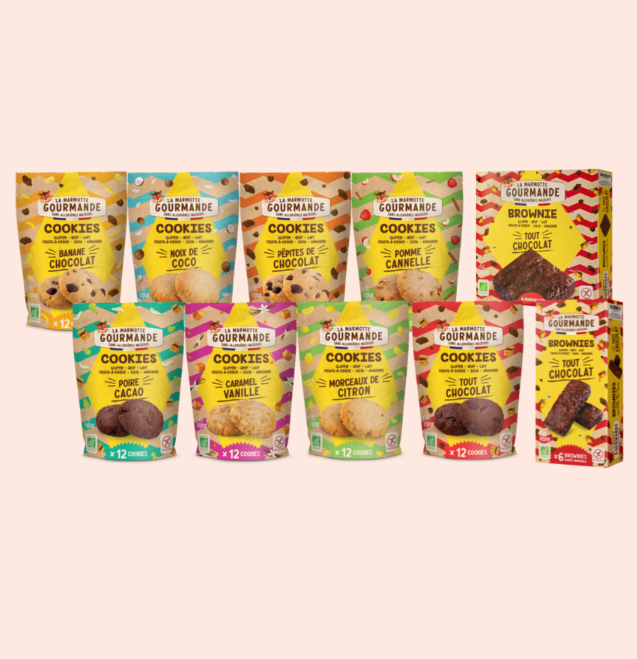 pack découverte gourmand cookies brownies sans gluten sans allergene