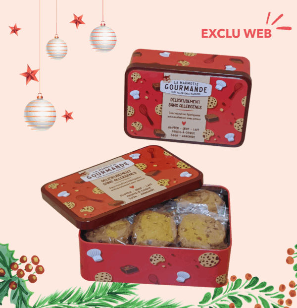 Boîte métal cookies pépites de chocolat