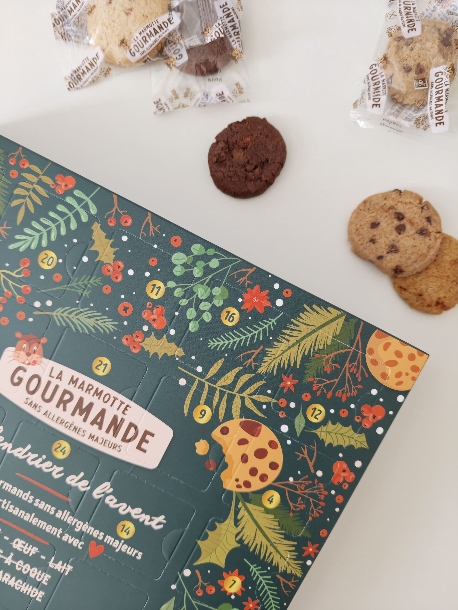 Calendrier de l'avent sans oeufs sans lait