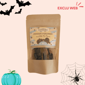 Sachet figurines chocolats sans lait sans allergènes majeurs Halloween 80g