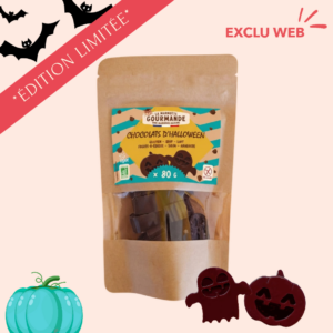 Figurines en chocolat sans lait sans allergènes majeurs Halloween
