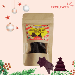 Figurines en chocolat sans lait sans allergènes majeurs Noël