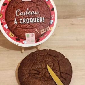 Cookie géant au chocolat sans gluten vegan | Boîte cadeau gourmand