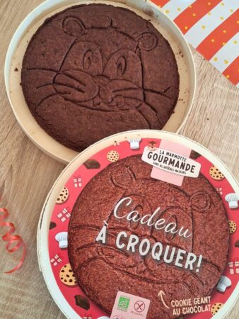 cookie geant sans gluten, vegan, sans allergènes cadeau gourmand La marmotte gourmande