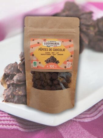 Roses des sables au chocolat avec pépites vegan et sans gluten sans allergènes majeurs La Marmotte Gourmande